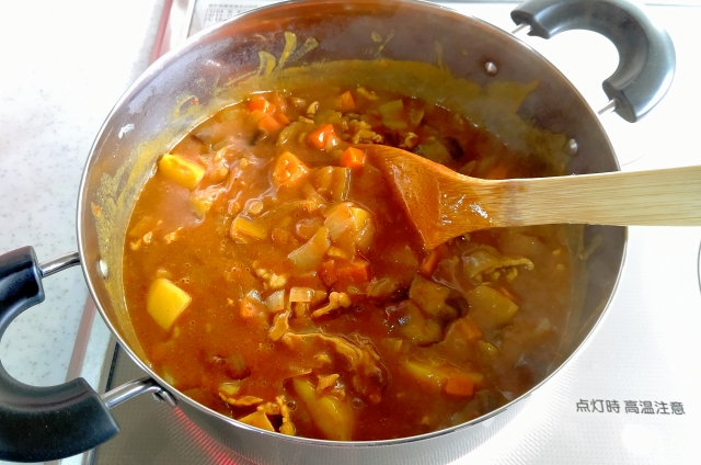 カレーを温める